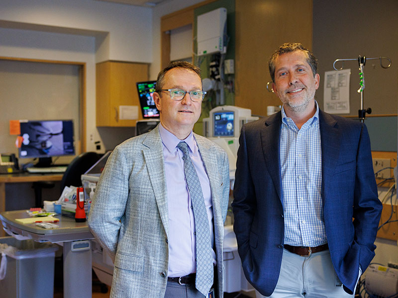 Sergei Roumiantsev, MD, PhD (left) and Paul Lerou, MD