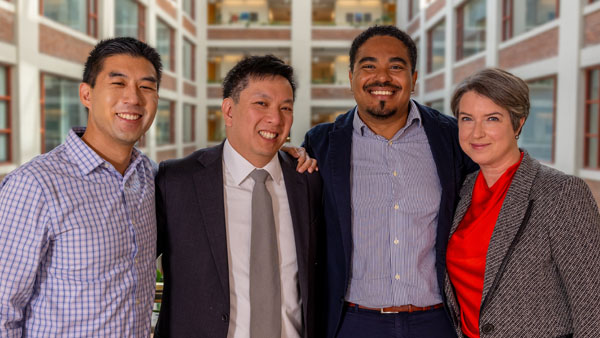 Team (left to right): William L. Hwang, MD, PhD, David T. Ting, MD, Lloyd Bod, PhD and Alexandra-Chloe Villani, PhD.