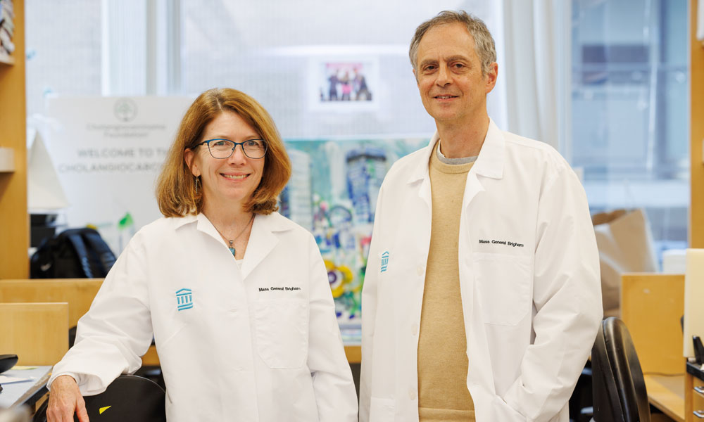 Team (left to right): Andrea McClatchey, PhD and Nabeel Bardeesy, PhD. Team (left to right): Andrea McClatchey, PhD and Nabeel Bardeesy, PhD.