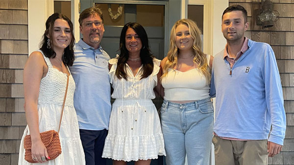 Jennifer Brennan with her family Jennifer Brennan with her family